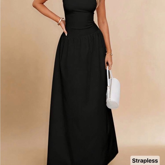 SHEIN Dresses & Skirts - SHEIN WOWDARK Summer Black Maxi Dress